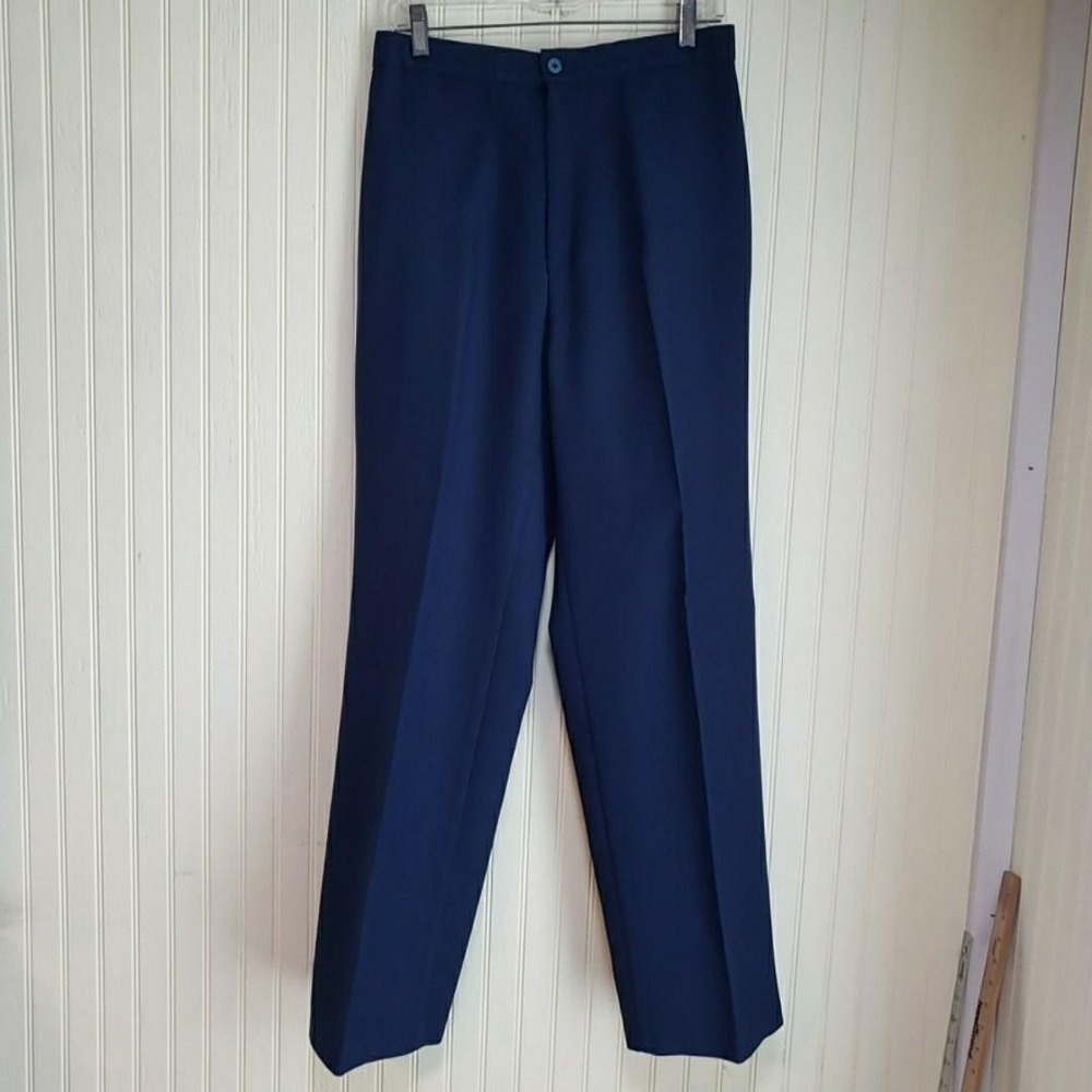 Vintage Bend Over Levi Strauss & Co Dress Pants Womens 12 Blue Twill Pockets